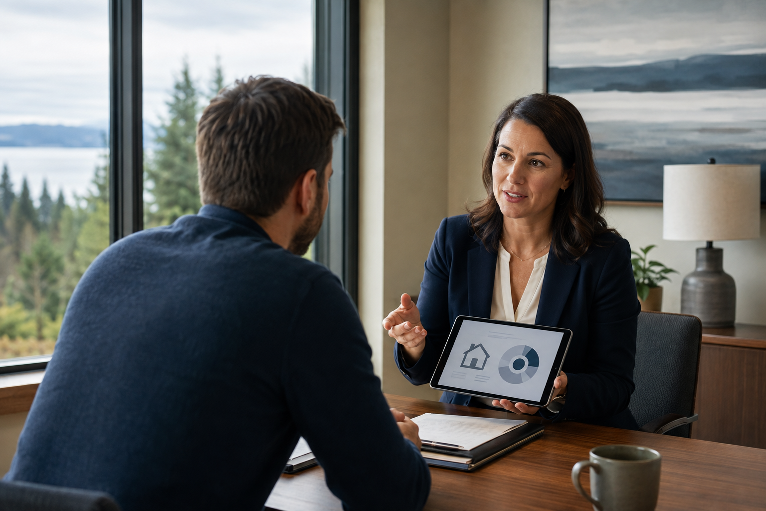 Homeowner evaluating whether mortgage refinancing is worth the cost