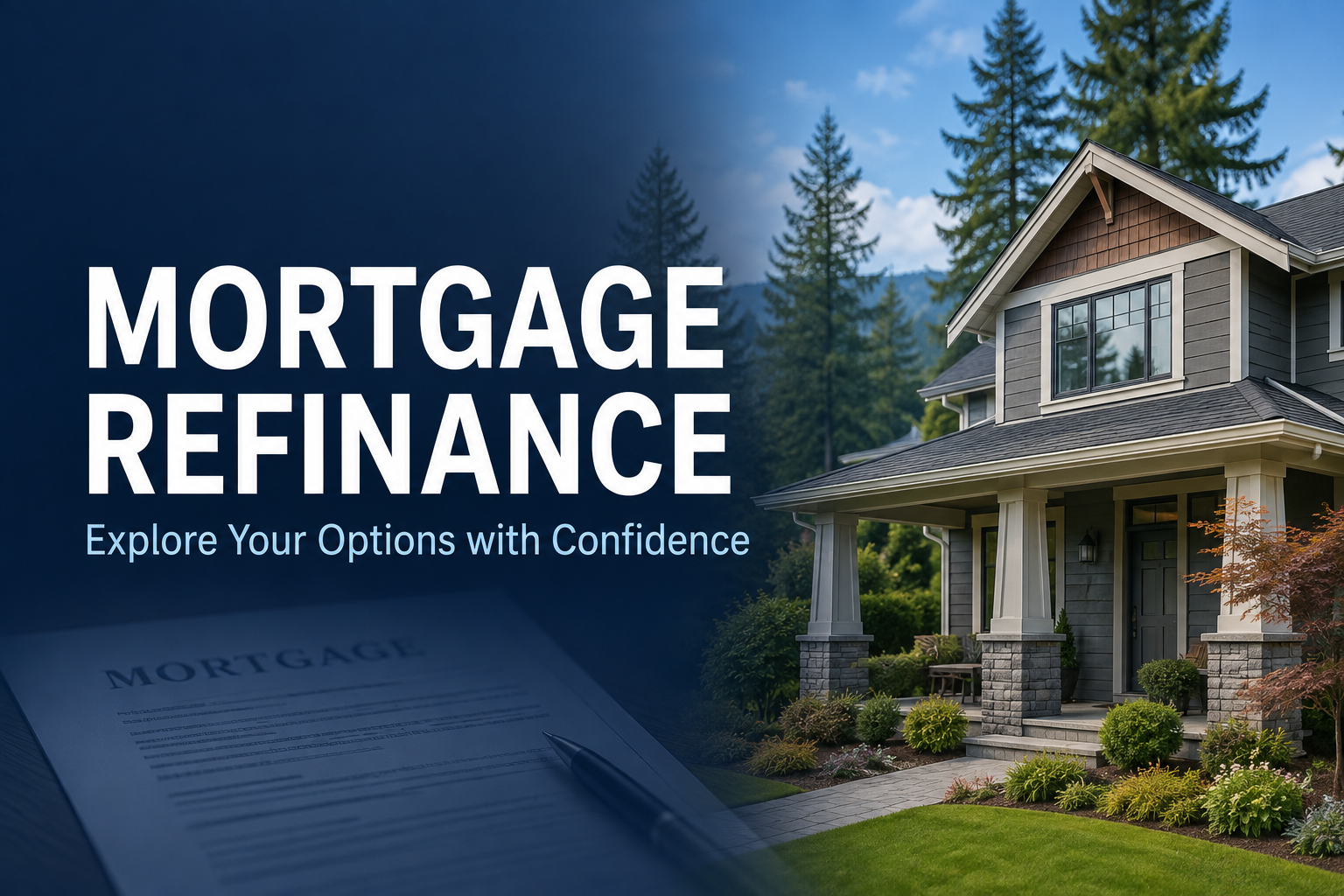 Homeowner considering whether refinancing may support their financial goals