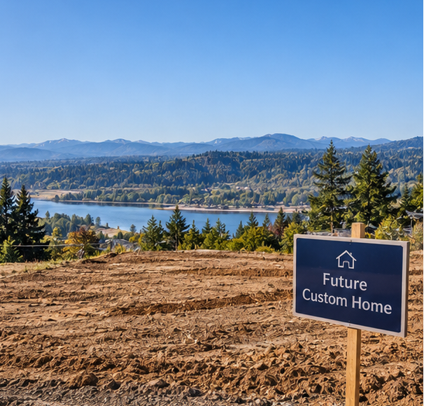 Future custom home financed with a jumbo construction loan