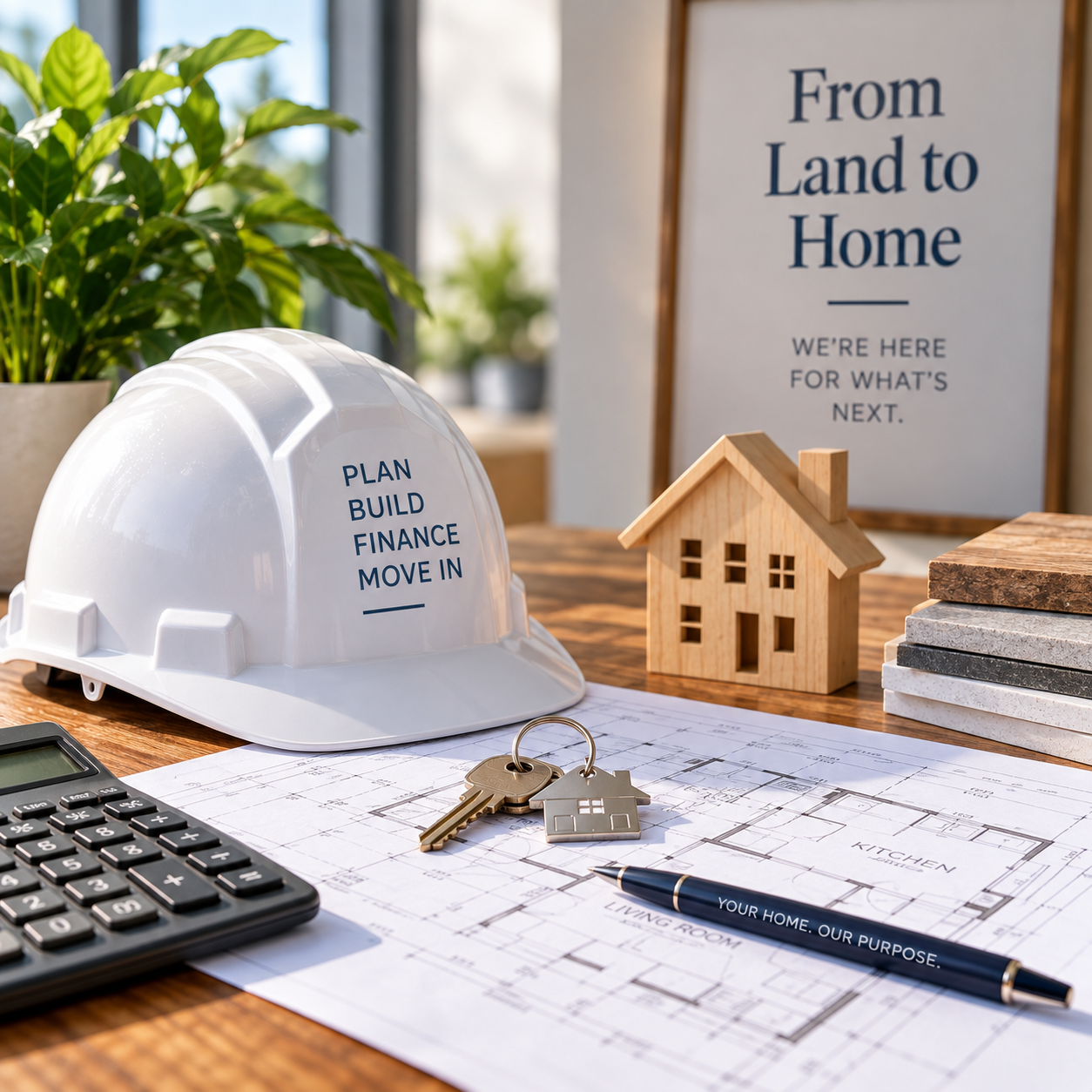 Construction-to-permanent loan process for building a custom home
